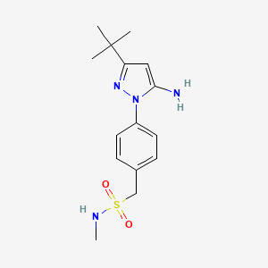 1-(4-(5-Amino-3-tert-butyl-1H-pyrazol-1-yl)phenyl)-N-methyl methanesulfonamide
