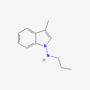 3-Methyl-N-propyl-1H-indol-1-amine