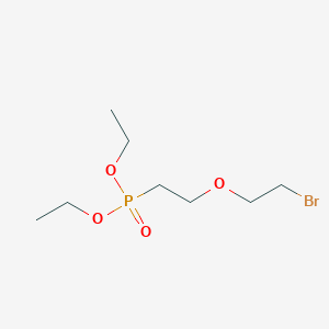 molecular formula C8H18BrO4P B8406774 Diethyl 2-(2-bromoethoxy)ethylphosphonate 