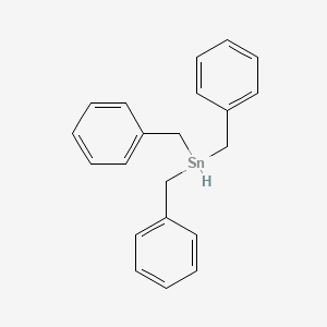 molecular formula C21H22Sn B8406829 Tribenzylstannane 