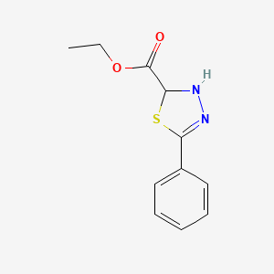 Ethyl 2,3-dihydro-5-phenyl-1,3,4-thiadiazole-2-carboxylate