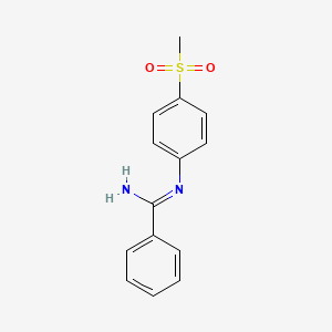 N-[4-(methylsulfonyl)phenyl]benzenecarboximidamide