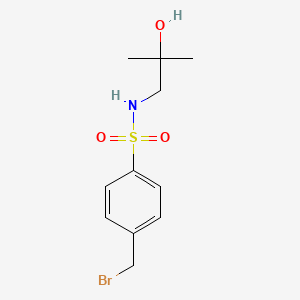 4-Bromomethyl-N-(2-hydroxy-2-methylpropyl)benzenesulfonamide