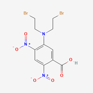 5-[Bis(2-bromoethyl)amino]-2,4-dinitrobenzoic acid