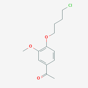 1-[4-(4-Chlorobutoxy)-3-methoxyphenyl]ethanone