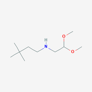 N-(2,2-dimethoxyethyl)-3,3-dimethylbutan-1-amine