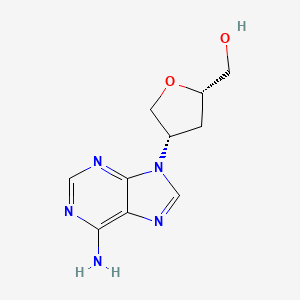 molecular formula C10H13N5O2 B8407269 [(2s,4s)-4-(6-Aminopurin-9-yl)tetrahydrofuran-2-yl]methanol 