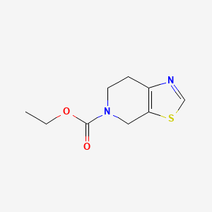 molecular formula C9H12N2O2S B8407417 Ethyl 6,7-dihydrothiazolo[5,4-c]pyridine-5(4h)-carboxylate 