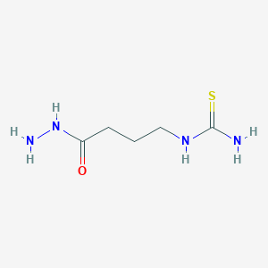 molecular formula C5H12N4OS B8407420 N-(4-hydrazino-4-oxobutyl)thiourea 
