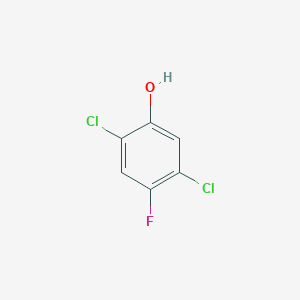 molecular formula C6H3Cl2FO B8407475 2,5-Dichloro-4-fluorophenol 