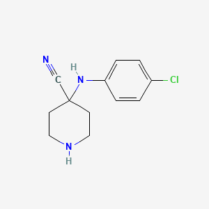 4-(4-Chloro-phenylamino)-piperidine-4-carbonitrile