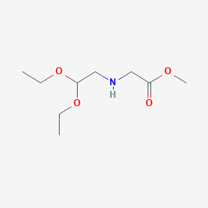 molecular formula C9H19NO4 B8407501 methyl N-(2,2-diethoxyethyl)glycinate 