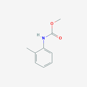molecular formula C9H11NO2 B084076 Carbamic acid, (2-methylphenyl)-, methyl ester CAS No. 14983-92-7