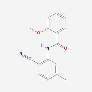 molecular formula C16H14N2O2 B8407755 N-(2-cyano-5-methyl-phenyl)-2-methoxy-benzamide 
