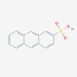 molecular formula C14H10O3S B084078 2-Anthracenesulfonic acid CAS No. 15100-53-5