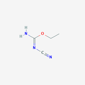 molecular formula C4H7N3O B084080 1-Cyano-2-ethylpseudourea CAS No. 13947-84-7