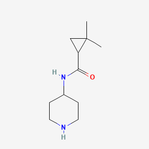 molecular formula C11H20N2O B8408188 4-(2,2-Dimethylcyclopropanecarbonylamino)piperidine 