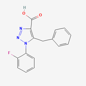 5-benzyl-1-(2-fluorophenyl)-1H-1,2,3-triazole-4-carboxylic acid