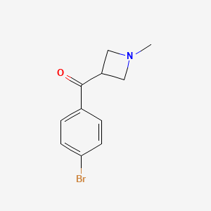(4-Bromo-phenyl)-(1-methyl-azetidin-3-yl)-methanone