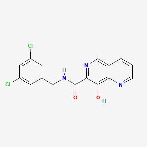N-(3,5-dichlorobenzyl)-8-hydroxy-1,6-naphthyridine-7-carboxamide