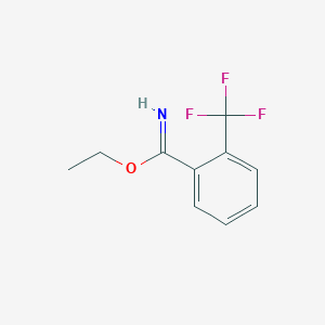 molecular formula C10H10F3NO B8408273 Ethyl o-trifluoromethyl-benzimidate 