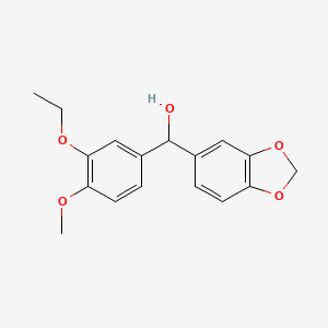 Benzo[1,3]dioxol-5-yl-(3-ethoxy-4-methoxy-phenyl)-methanol