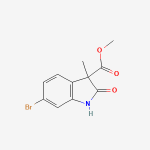 Methyl 6-bromo-3-methyl-2-oxo-2,3-dihydro-1H-indole-3-carboxylate