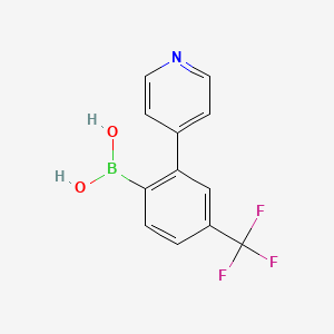 (2-(Pyridin-4-yl)-4-(trifluoromethyl)phenyl)boronic acid