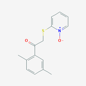 2-(2-oxo-2-[2,5-dimethylphenyl]ethylthio)pyridine N-oxide