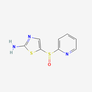 2-Amino-5-(2-pyridylsulfinyl)thiazole
