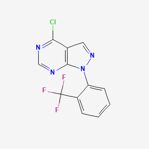 4-chloro-1-(2-(trifluoromethyl)phenyl)-1H-pyrazolo[3,4-d]pyrimidine