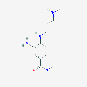 3-amino-4-{[3-(dimethylamino)propyl]amino}-N,N-dimethylbenzamide
