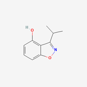 molecular formula C10H11NO2 B8408679 3-(1-Methylethyl)-1,2-benzisoxazol-4-ol 