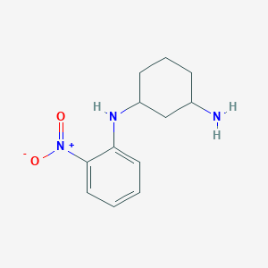 molecular formula C12H17N3O2 B8408681 N1-(2-nitrophenyl)cyclohexane-1,3-diamine 