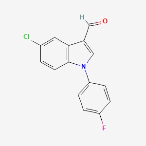 5-Chloro-1-(4-fluorophenyl)indol-3-carbaldehyde