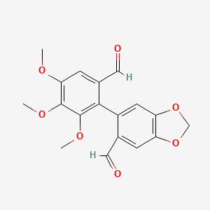 6-(6-Formyl-2,3,4-trimethoxyphenyl)-1,3-benzodioxole-5-carbaldehyde