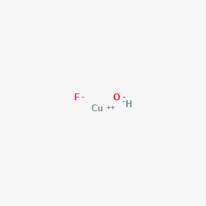 molecular formula CuFHO B084088 Copper fluoride hydroxide CAS No. 13867-72-6