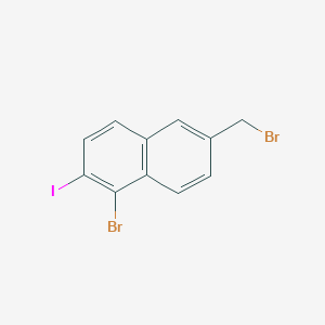 1-Bromo-6-(bromomethyl)-2-iodonaphthalene