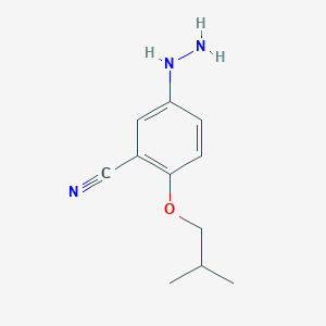 3-Cyano-4-isobutoxy-phenylhydrazine