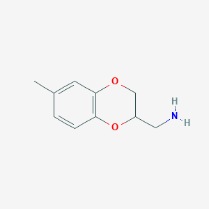 molecular formula C10H13NO2 B8408928 6-Methylbenzo-1,4-dioxan-2-ylmethylamine CAS No. 2165-36-8