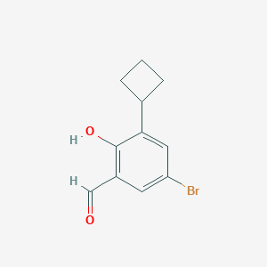 5-Bromo-3-cyclobutyl-2-hydroxybenzaldehyde