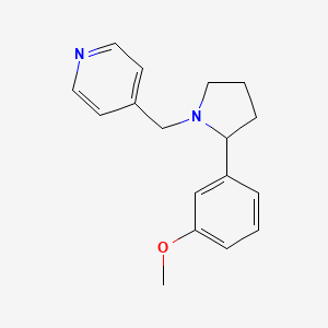 2-(3-Methoxyphenyl)-1-(4-pyridinylmethyl)pyrrolidine