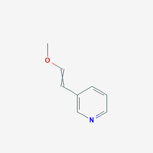 molecular formula C8H9NO B8408983 Pyridine, 3-(2-methoxyethenyl)- 