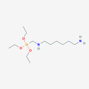 molecular formula C13H32N2O3Si B084090 N-(6-AMINOHEXYL)AMINOMETHYLTRIETHOXYSILANE CAS No. 15129-36-9