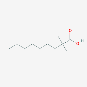 molecular formula C11H22O2 B084092 2,2-Dimethylnonanoic acid CAS No. 14250-75-0