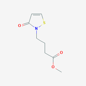 molecular formula C8H11NO3S B8409323 Methyl 4-(3-oxoisothiazol-2(3H)-yl)butanoate 