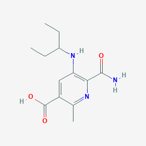 6-(Aminocarbonyl)-2-methyl-5-(pentan-3-ylamino)nicotinic acid