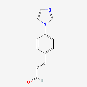 3-[4-(1H-imidazol-1-yl)phenyl]-2-propenal