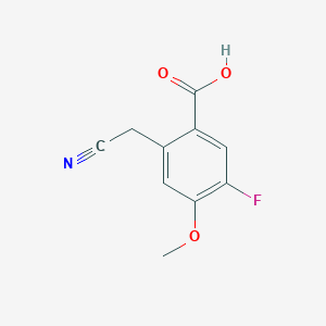 2-Cyanomethyl-5-fluoro-4-methoxy-benzoic acid