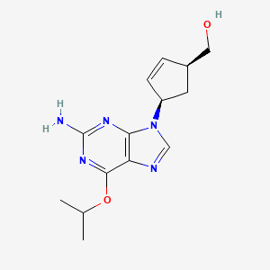 [(1S,4R)-4-(2-amino-6-isopropoxy-purin-9-yl)cyclopent-2-en-1-yl]methanol